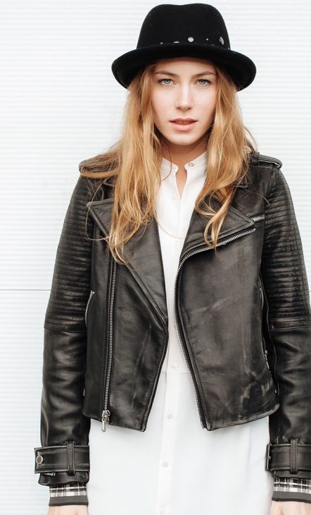 Black Faux Leather Jacket